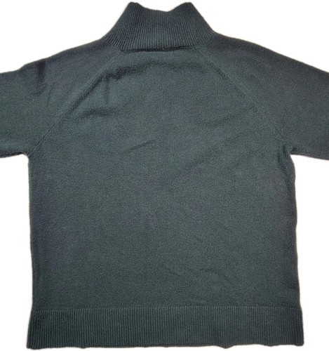 Loft Mock Neck Knit Sweater Womens Size Large Green Lightweight - Picture 4 of 8