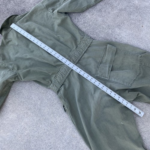 WW2 US Army HBT 13 Star Mechanic Overall Green Herringbone Small Modified LESEN - Bild 14 von 19