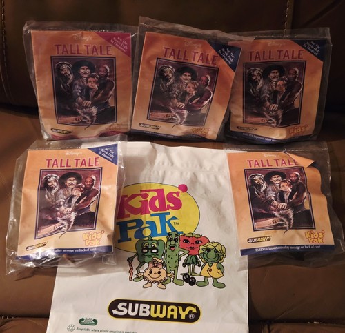 Rare Subway 1995 Disney's Tall Tale Set Of 4 + U3 Paul Bunyan & BABE Blue Ox MIP - Bild 3 von 8