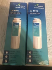 New LV-8001 Fridge Filter | Fits Maytag UKF8001 EDR4RXD1 (2 Pack)