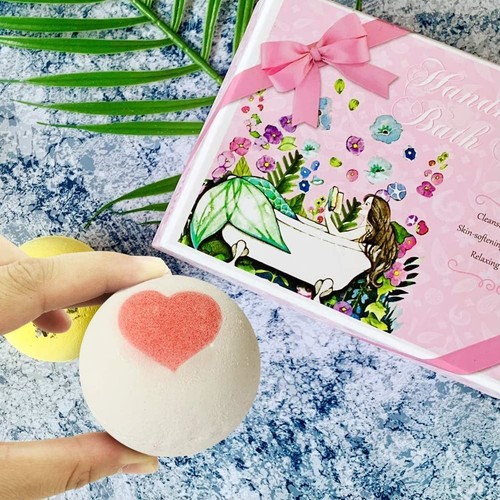 Bath Bombs, 7 Natural Bath Bomb Gift Set, Handmade Bubble Bathbombs for Women... - 第 6/6 張圖片