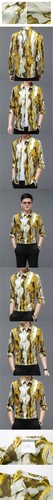 Camisas de manga larga de seda morera primavera/otoño para hombre informales negocios formales - Imagen 12 de 16