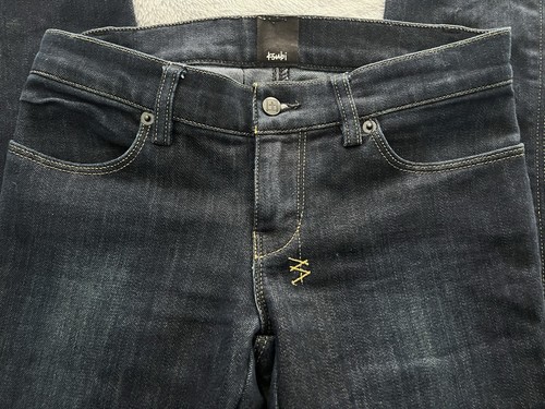 Ksubi Women’s Jeans Super Skinny Zip After Dark Sz 25 Denim Dark Wash Euc - Picture 3 of 11