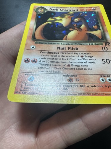 Dark Charizard 4/82 Holo Rare Team Rocket Pokemon Card DMG - Picture 16 of 23