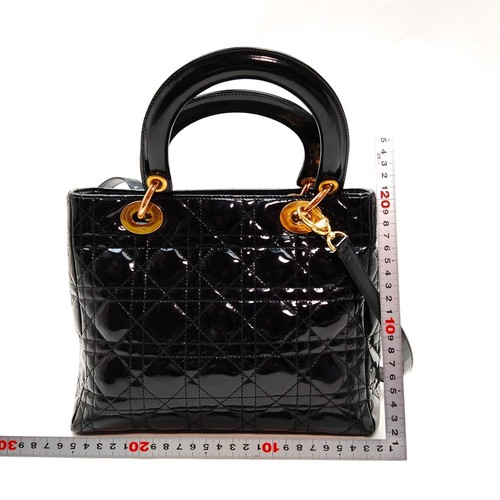 Christian Dior Hand Bag Black Patent leather 1948524 - Picture 2 of 9