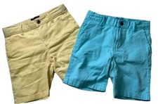  2 Childrens Place Boys Shorts Size 6 Mellow Aqua And Yellow NWT 0032 