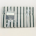 Wamsutta Supercale Plus No Iron 200 TC Plus Stripe Green Full Flat Sheet USA NEW
