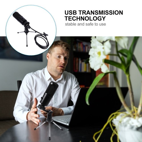 USB Condenser Microphone for Business Conference Recording Streaming Laptop - Afbeelding 11 van 12