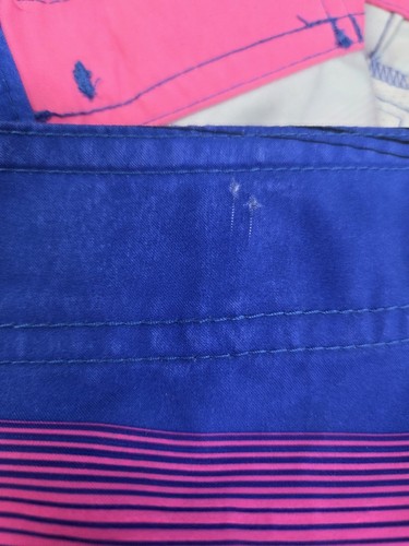 Pantalones cortos de tabla Billabong para mujer multicolores a rayas con cordón a presión talla 7 #7569 - Imagen 9 de 10