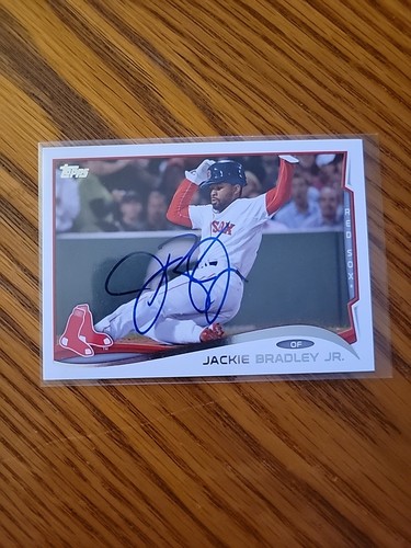 2014 Topps Update Serie Jackie Bradley Jr signiertes IP Autogramm Boston Red Sox MLB - Bild 1 von 2