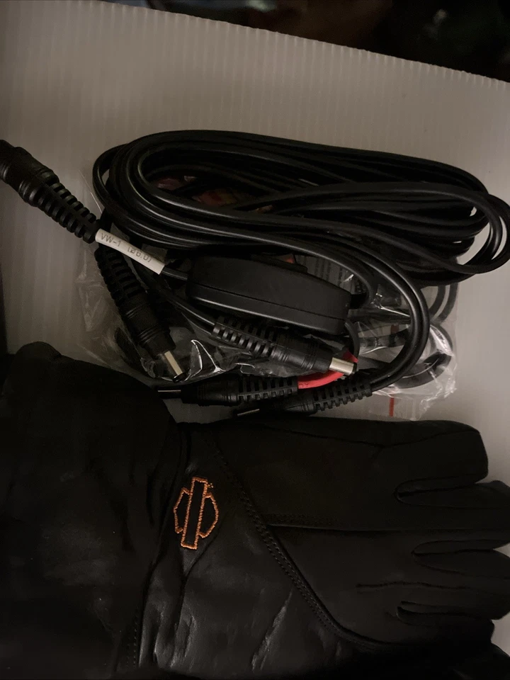 Guantes térmicos Harley-davison talla X cuero negro Foto 4 de 4