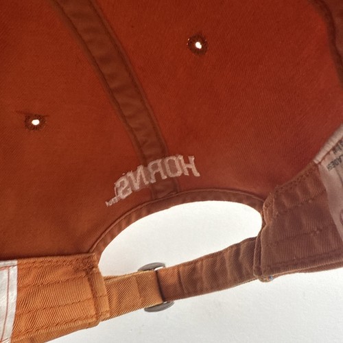 Gorra de béisbol University of Texas Longhorns con logotipo bordado naranja con tirantes - Imagen 16 de 18
