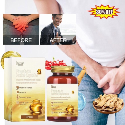 10Pcs/bottle Prostate Health Capsules, Prostate Supplement Caps|U.S H8Q7 - Picture 2 of 13