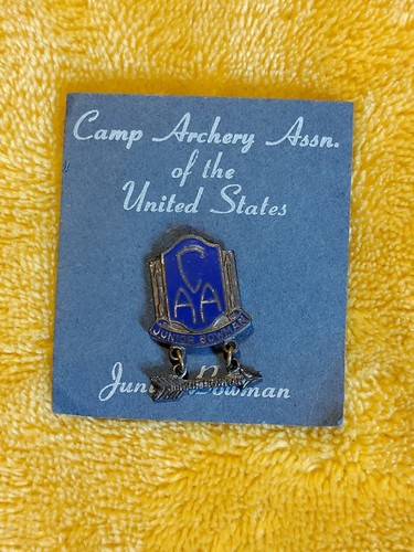 Camp Archery Assn. Of The United States CAA US Junior Bowman Medal Vintage - Picture 1 of 6