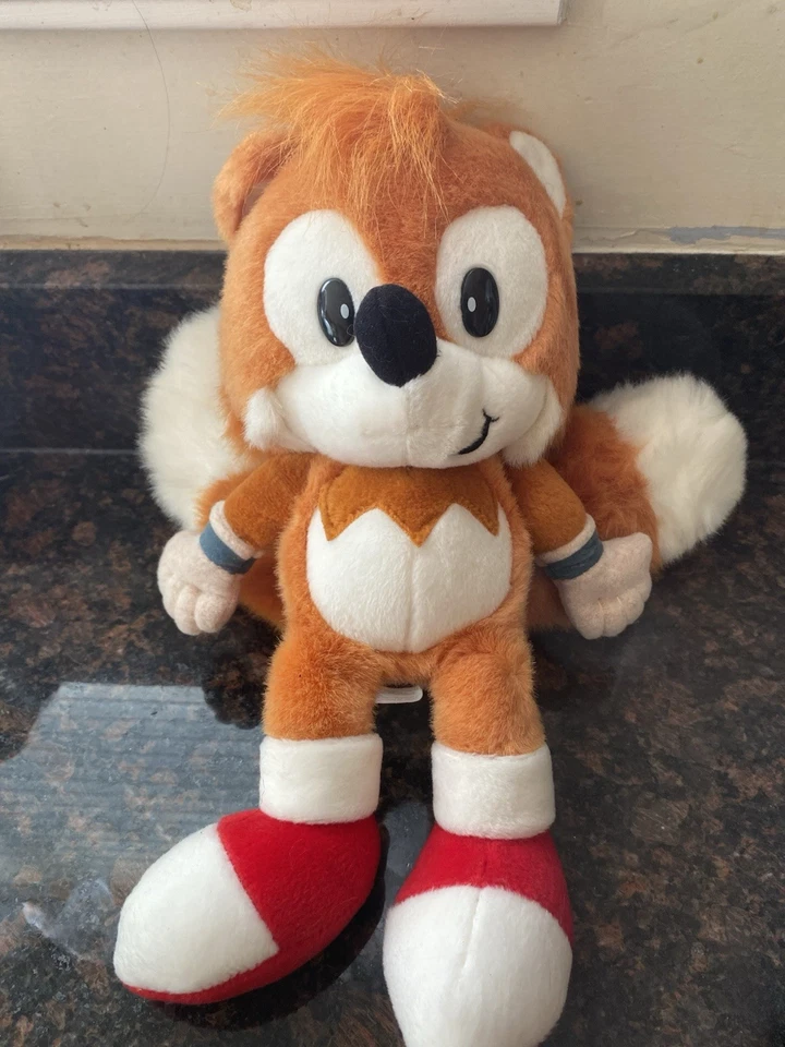 Pelúcia Recheada Vintage 1994 Caltoy SEGA Sonic the Hedgehog Tails the Fox 13" - Imagem 4 de 4