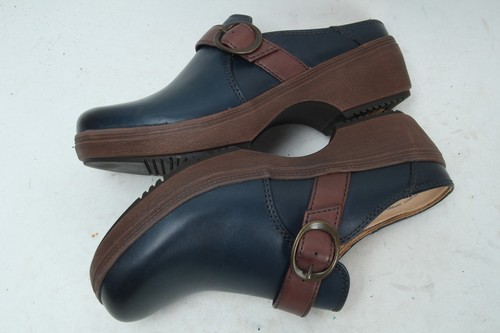 Samuel Hubbard Cascade Clogs Women's 6 Blue Leather Comfort Casual Shoes 6 36.5 - Picture 7 of 13
