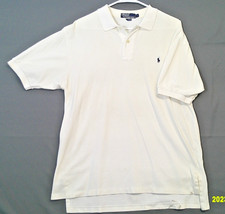 Polo by Ralph Lauren Shirt Mens Size L White Golf/ Tennis RN 41381 Short Sleeve