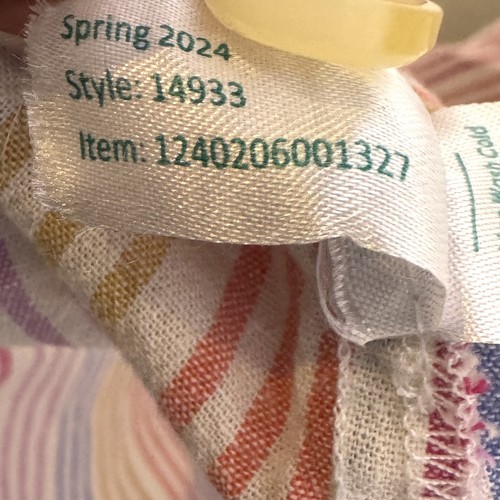 Marine Lagenlook Kleid Damen XL mehrfarbig gestreift Knopfleiste Frühling 2024 Maxi - Bild 12 von 12
