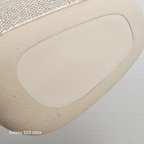 New Stuart Weitzman Nudistcurve Beige Nude Platform Sandal Heels Platino Size 8 - Picture 9 of 11