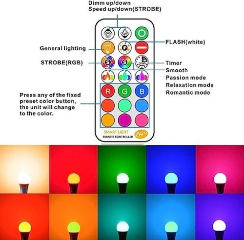 RGB Fernbedienung | 1050 Lumen | 2700K Warmweiß - Bild 4 von 8