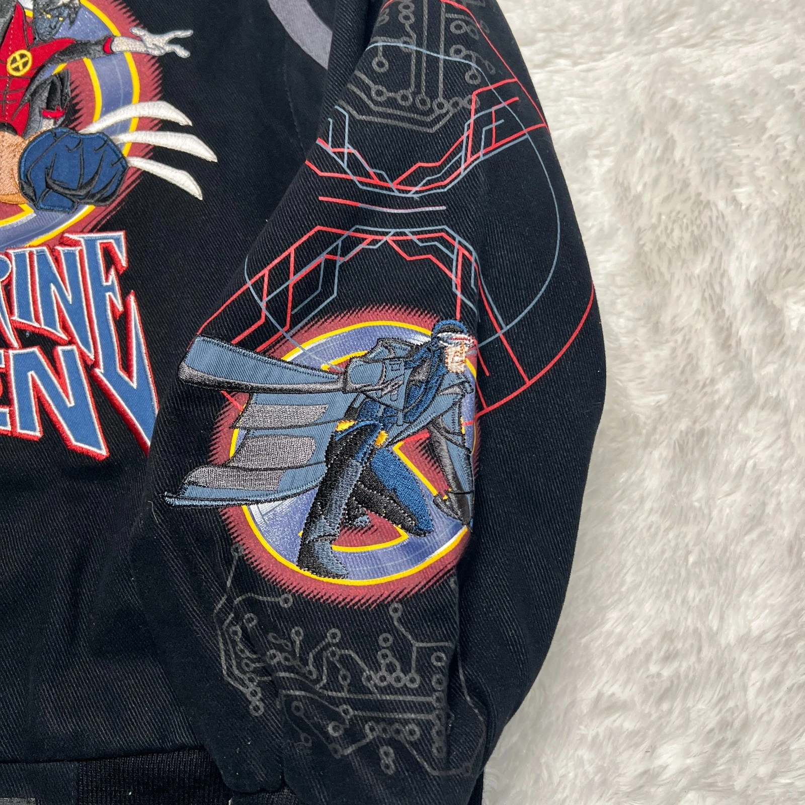 JH DESIGN WOLVERINE AND THE XMEN YOUTH JACKET SIZE L 9-10 MARVEL