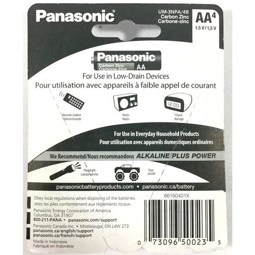 24 Pcs Panasonic AA Batteries Heavy Duty Power Carbon Zinc Double A Battery 1.5v - Bild 2 von 5
