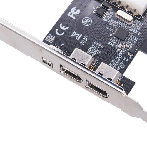 PCI-E 1X 1394 4-Port DV Video Capture Card Firewire-Karte 800/400/200/100M3223 - Afbeelding 2 van 6