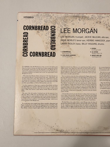 Lee Morgan-Cornbread LP Blue Note B1-84222 Stereo 1988 Jazz Vinyl Hancock Mobley - Picture 16 of 20