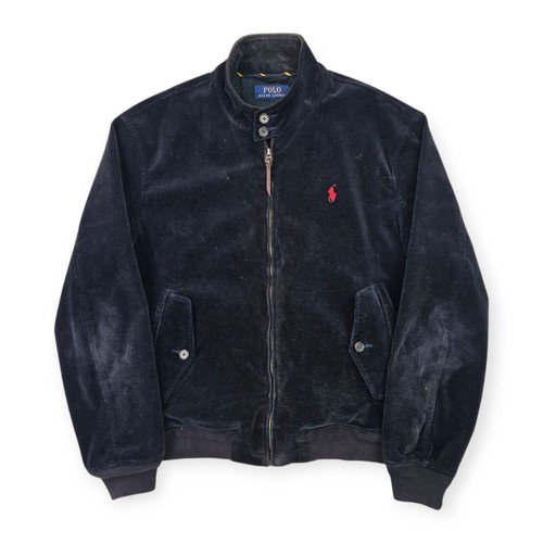 Polo Ralph Lauren Cord Harrington Jacke Blau Herren Medium