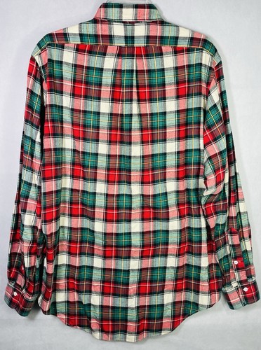 Polo Ralph Lauren Men's L The Big Shirt Flannel Plaid Button Down Vintage 90s - Picture 4 of 7