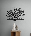 Custom Large Metal Family Tree Of Life Wall Art Sign Personalized Home Decor