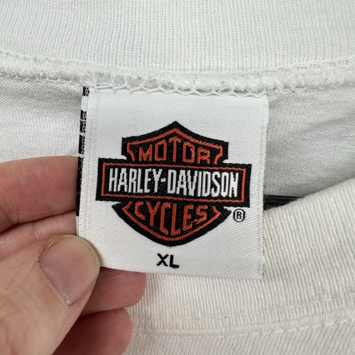 Vintage Harley Davidson Shirt Men XL White Dallas Texas Y2K Tank Top Made In USA - Picture 5 of 11