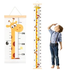 Baby Height Growth Chart, Canvas Height Measuring Chart for Kids Child Toddler B