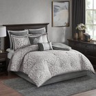 Dillon Silver Medallion 8-Piece Cal King Comforter Bed Set