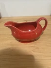 Fiesta Fiestaware Red 18 1/2 oz Gravy Sauceboat Gravy Server Boat HLC