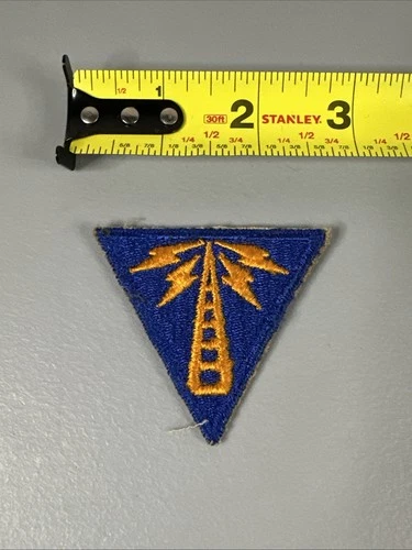 ORIGINAL MILITARY PATCH SEW ON WW2 ERA NO GLOW US ARMY USAAF COMMUNICATIONS SPEC