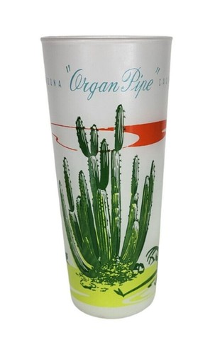 Vintage 1950s Blakely Arizona Frosted 14oz Tumblers Cactus Six Cocktail Glasses - Picture 6 of 13