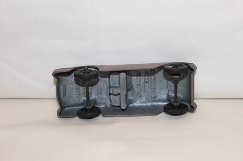 1953-54 Tootsietoy Brown Chevrolet Corvette Convertible 4" Long - Picture 5 of 5