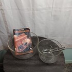 Vintage Oster Kitchen Center Manual, 2 Glass Mixing Bowls & Beaters – 1987 USA