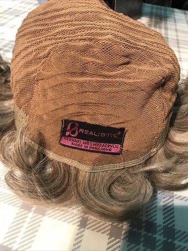 2 Pelucas Capas Shag Emplumadas Bangs Corto Bob Glamour Rubio De Colección - Imagen 12 de 12