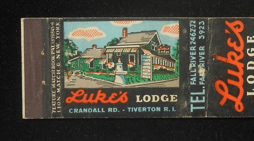 1940s Luke's Lodge Dinner Dancing Luke Cole Crandall Rd. Tiverton RI Newport Co