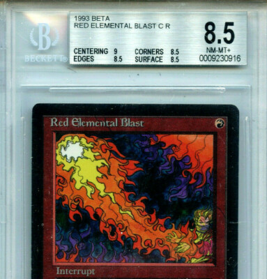 MTG Beta Red Elemental Blast BGS 8.5 NM/M+ Magic card WOTC
