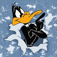 Daffy Duck Poster Wall Art Home Decor Photo Prints 16x16, 20x20, 24x24"