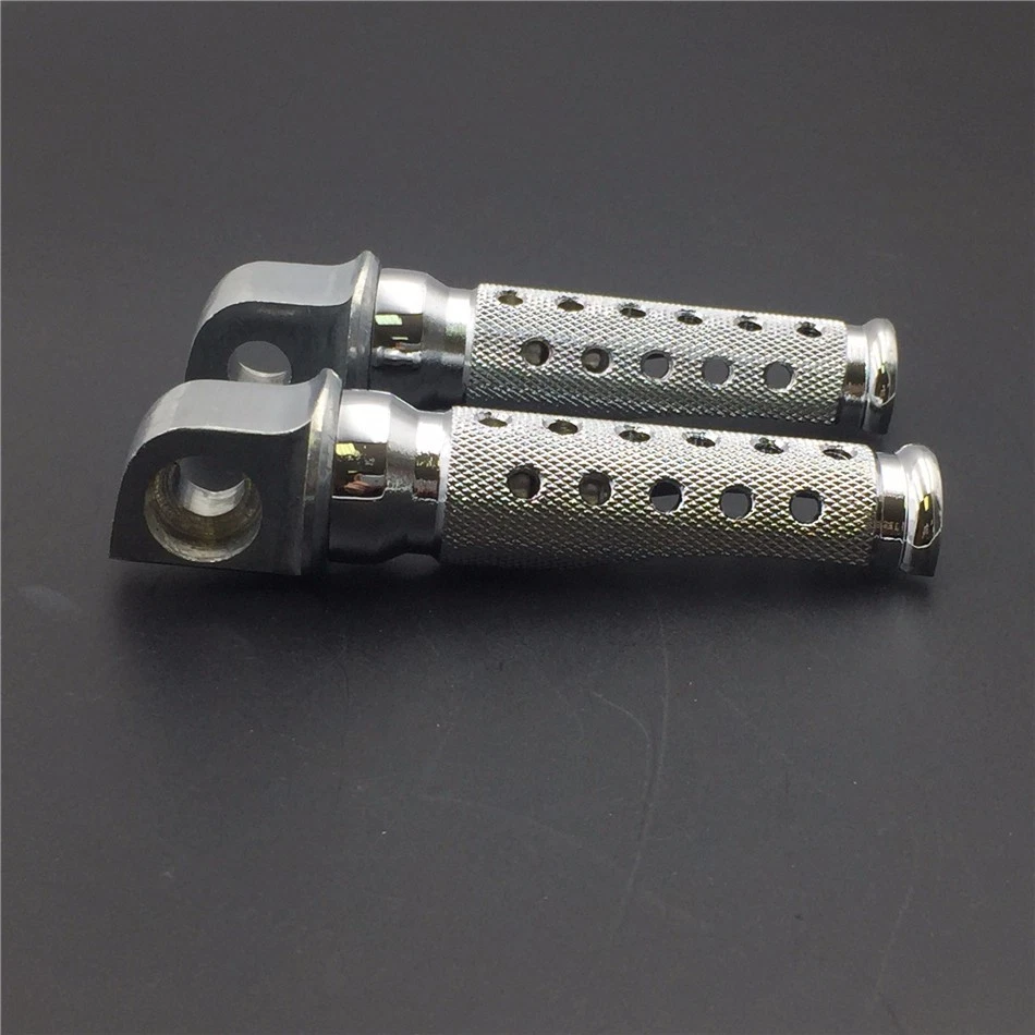 Silver Front Foot Pegs For Kawasaki EX250 ZX600 Ninja ZX7 ZX-9R ZX11 C/D ZX6 D/E - Image 4 of 4