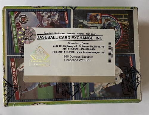1986 Donruss Baseball ungeöffnete Wachsbox (36 Packungen) BBCE authentifiziert - Bild 2 von 6