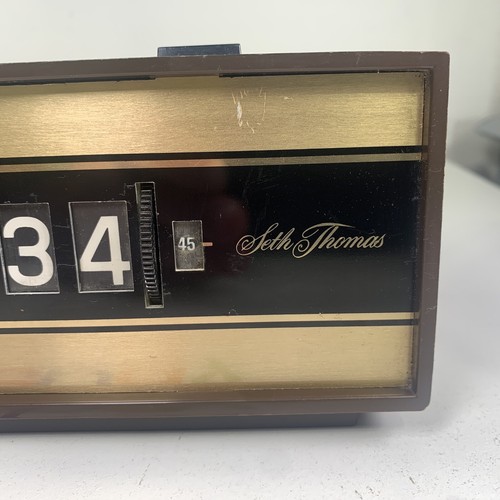 VTG Seth Thomas #826 Speed Read Model 8021 Alarm Clock RARE Version -for Restore - Afbeelding 4 van 18