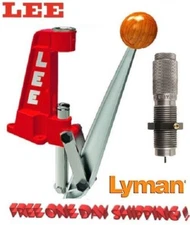 Lee Single Stage Press 90045 + Lyman Depriming & Decapping Die .22 - .45 Cali