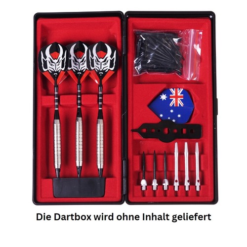 Karella Dartbox Schwarz | Etui Tasche Koffer für Dartpfeile Flights - Bild 2 von 2