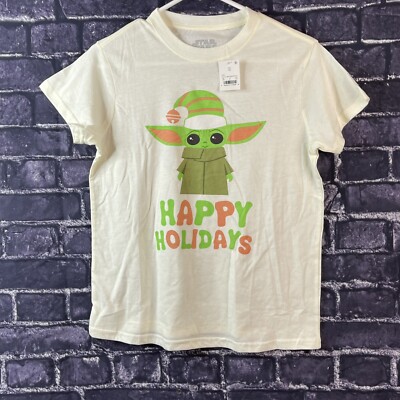 Star Wars Women's XS Baby Yoda Happy Holidays
