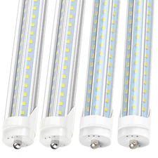 72W 120W FA8 8FT LED Shop Light Bulbs T8 8' LED Tubes Garage Lights 6000K Bright
